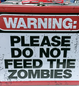 Do Not Feed The Zombies Lunchbox